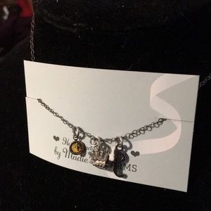 NWT Sterling 16” Chain with 3 Charms by Maddie